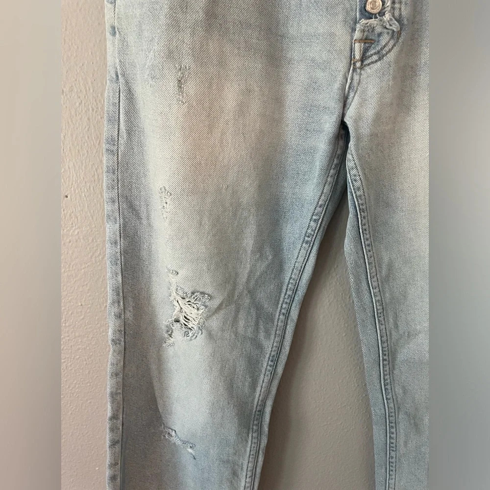 We The‎ Free Rolling On The River Light Wash Distressed Crop Jeans Size 26 - Picture 7 of 10